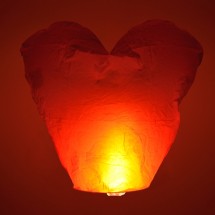 Wensballonnen hartvorm rood
